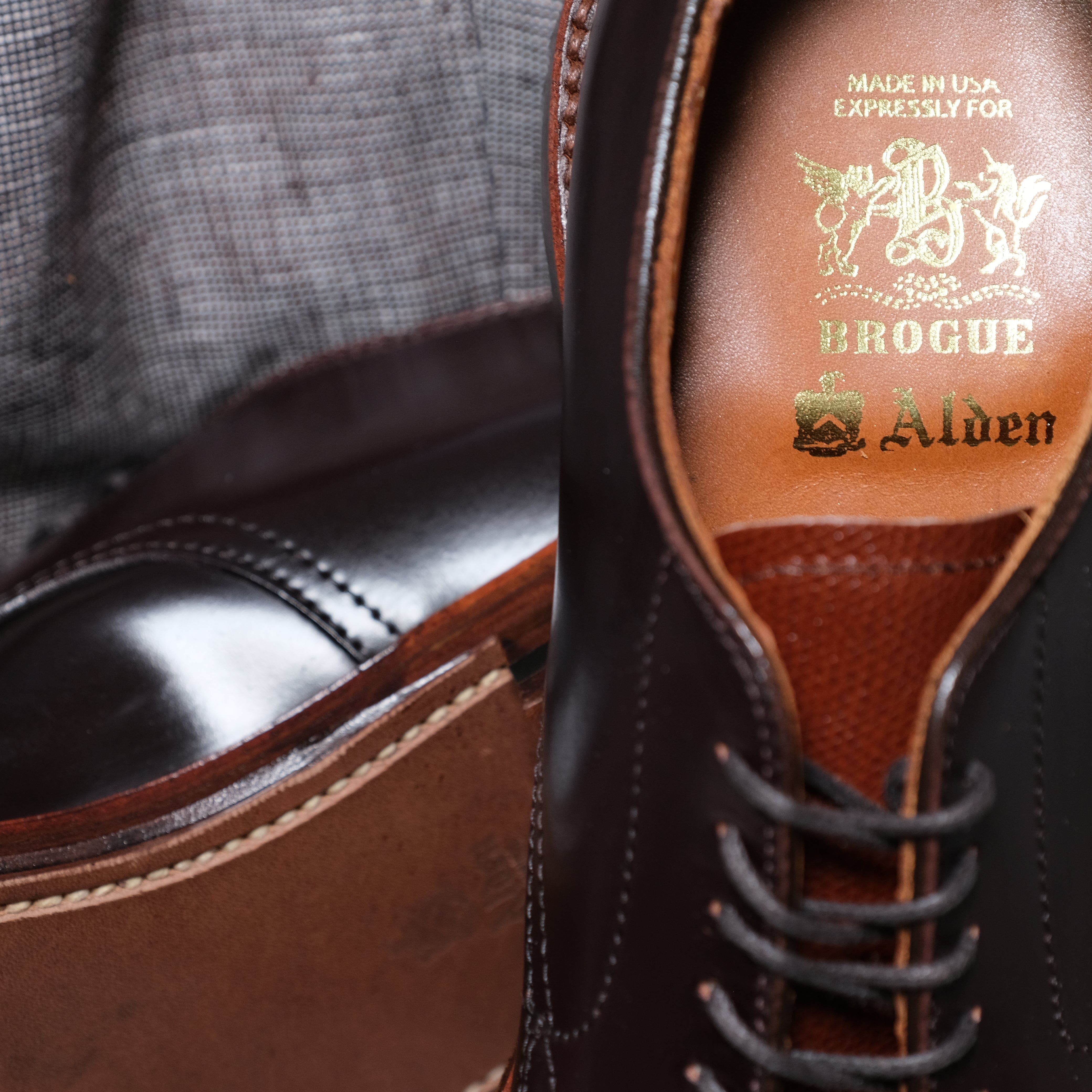 Alden x Brogue Sunset V-Tip Blucher – BROGUE