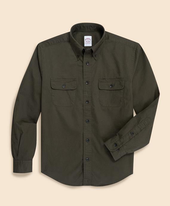 ウール サージ プレーンフロント トラウザーズ Slim | Brooks Brothers