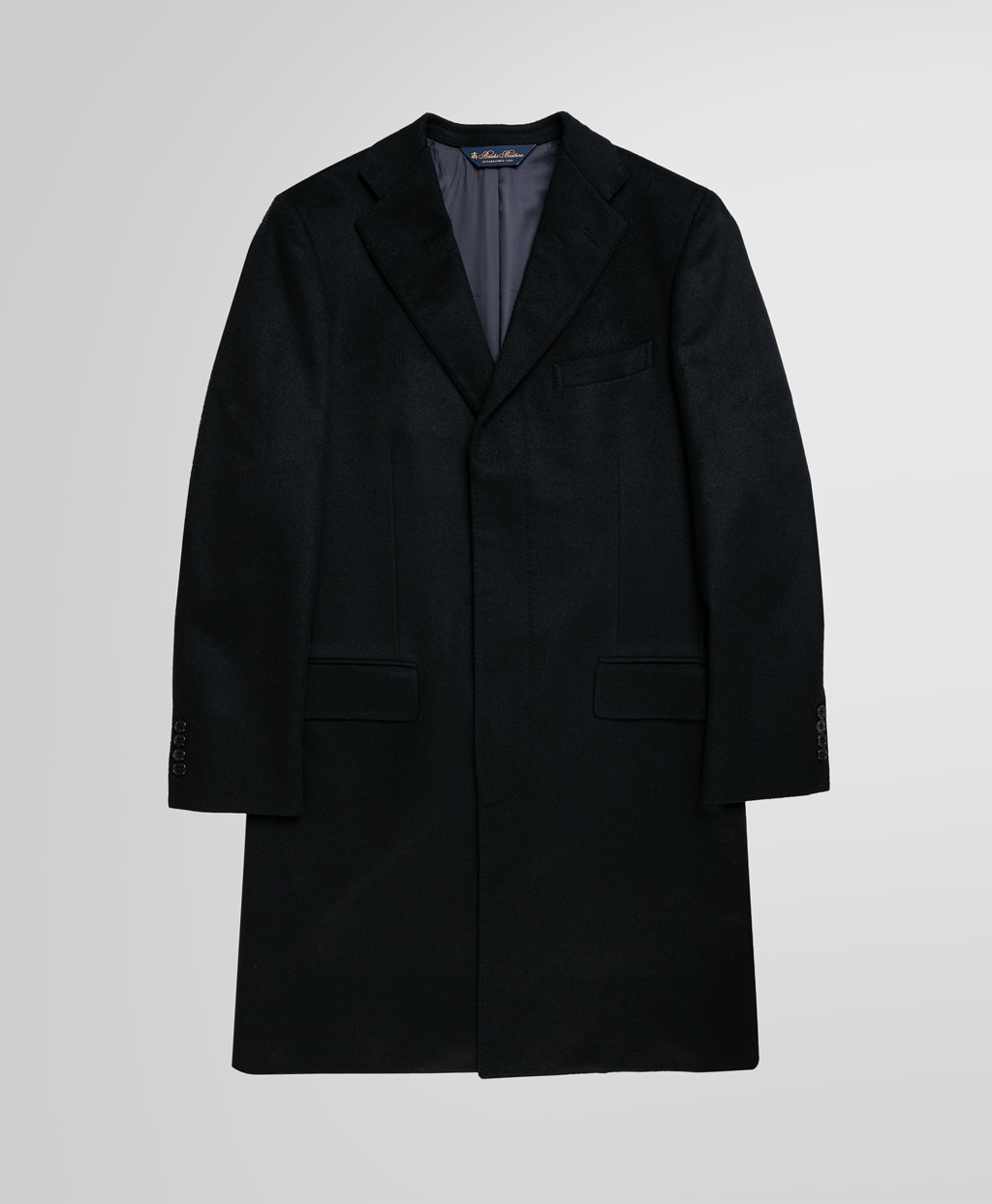 ウール/カシミヤ ソリッド チェスターフィールドコート | Brooks