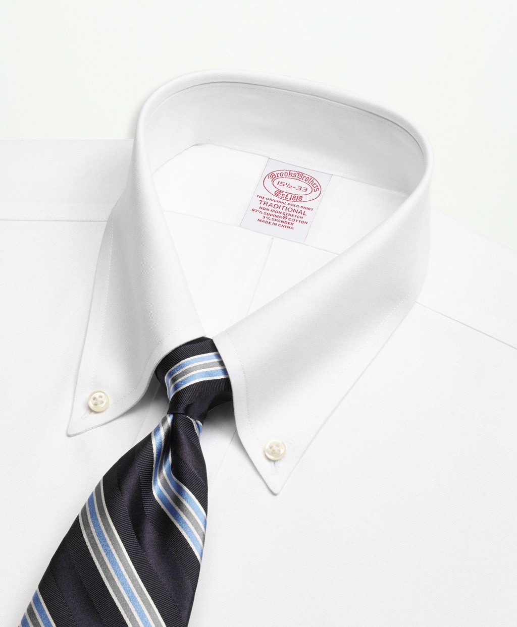 長袖 ノンアイロン ピンポイントオックスフォード ドレスシャツ New