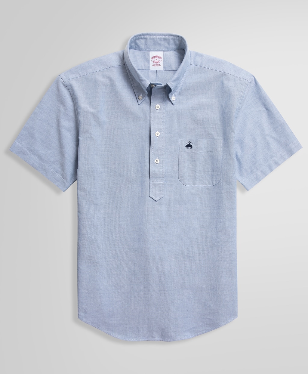 コットン オックスフォード ショートスリーブ プルオーバーシャツ