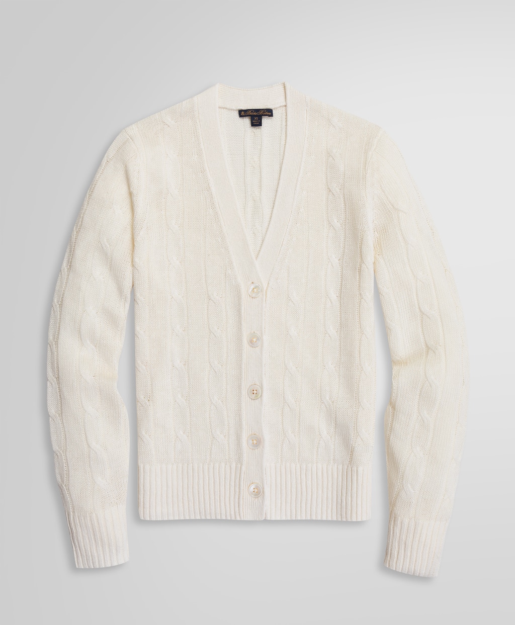 リネン ケーブル Vネック カーディガン | Brooks Brothers Japan
