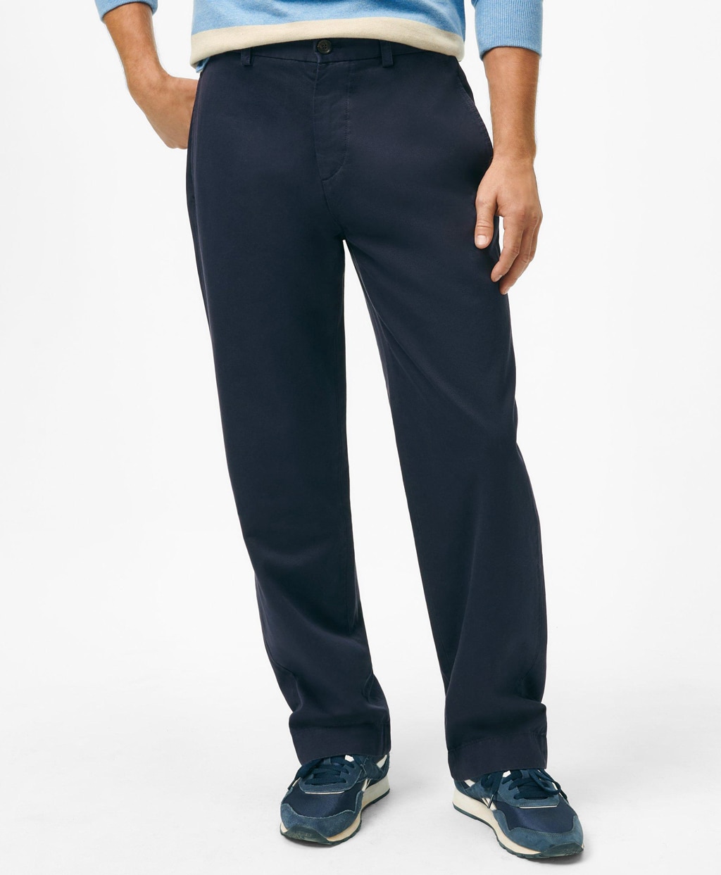 コットン プレーンフロント チノパンツ | Brooks Brothers Japan