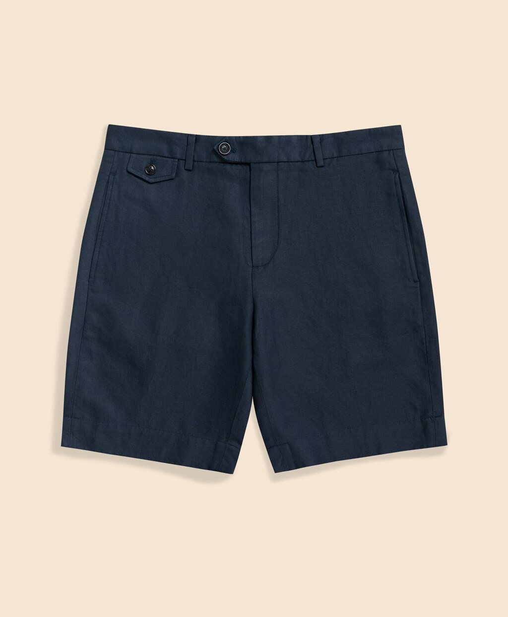 リネン/コットン プレーンフロント 9inショーツ | Brooks Brothers