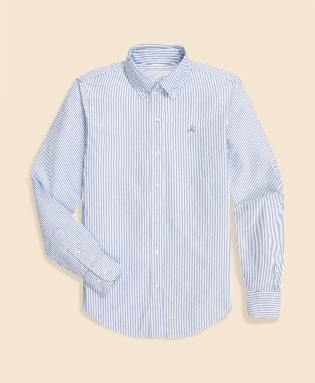 コットン オックスフォード キャンディストライプ ボタンダウンシャツ