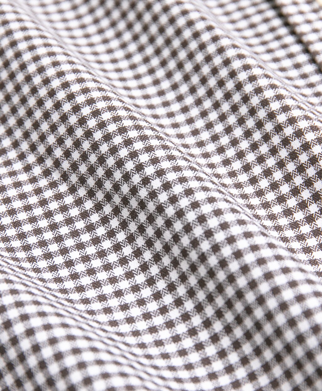 ノンアイロン スーピマコットンストレッチ ヘリンボーン ドレスシャツ