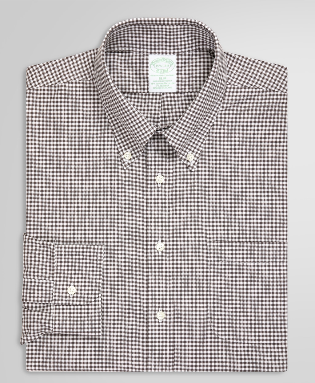 ノンアイロン スーピマコットンストレッチ ヘリンボーン ドレスシャツ