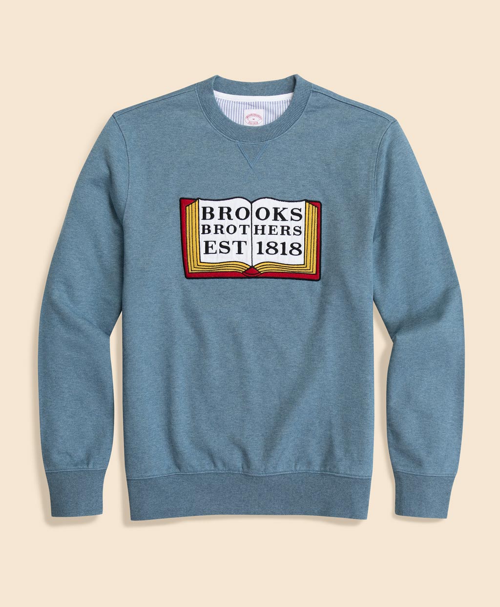 コットンフレンチテリー ブックエンブロイダリー スウェットシャツ