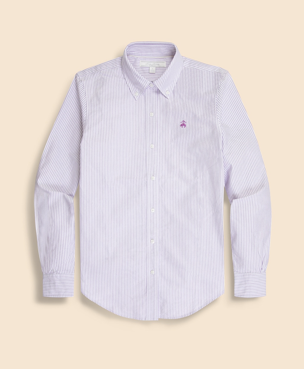 コットン オックスフォード キャンディストライプ ボタンダウンシャツ