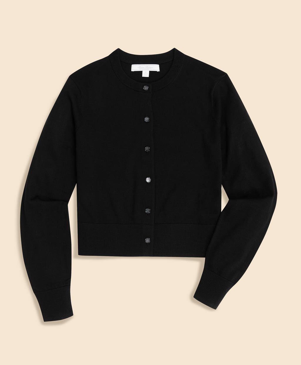 メリノウール クロップド クルーネックカーディガン | Brooks Brothers