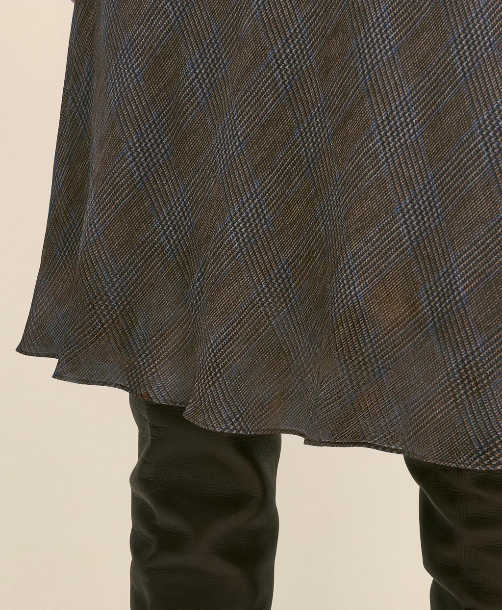 レーヨンシフォン グレンチェック フレアスカート | Brooks Brothers