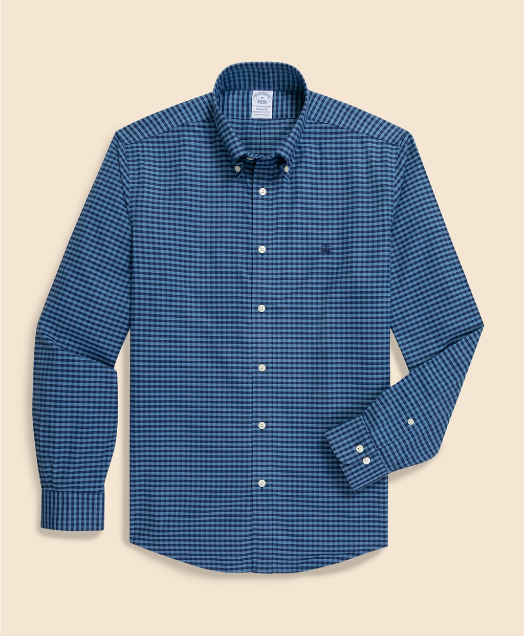 ノンアイロン ストレッチオックスフォード GFロゴ シーズナルパターン