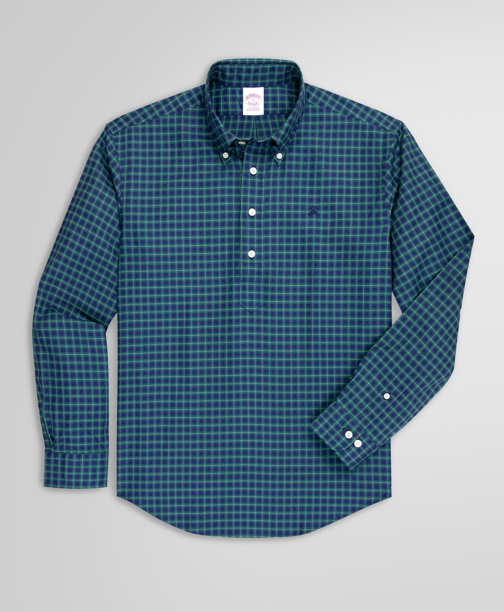 コットン GFロゴ チェック プルオーバーシャツ | Brooks Brothers