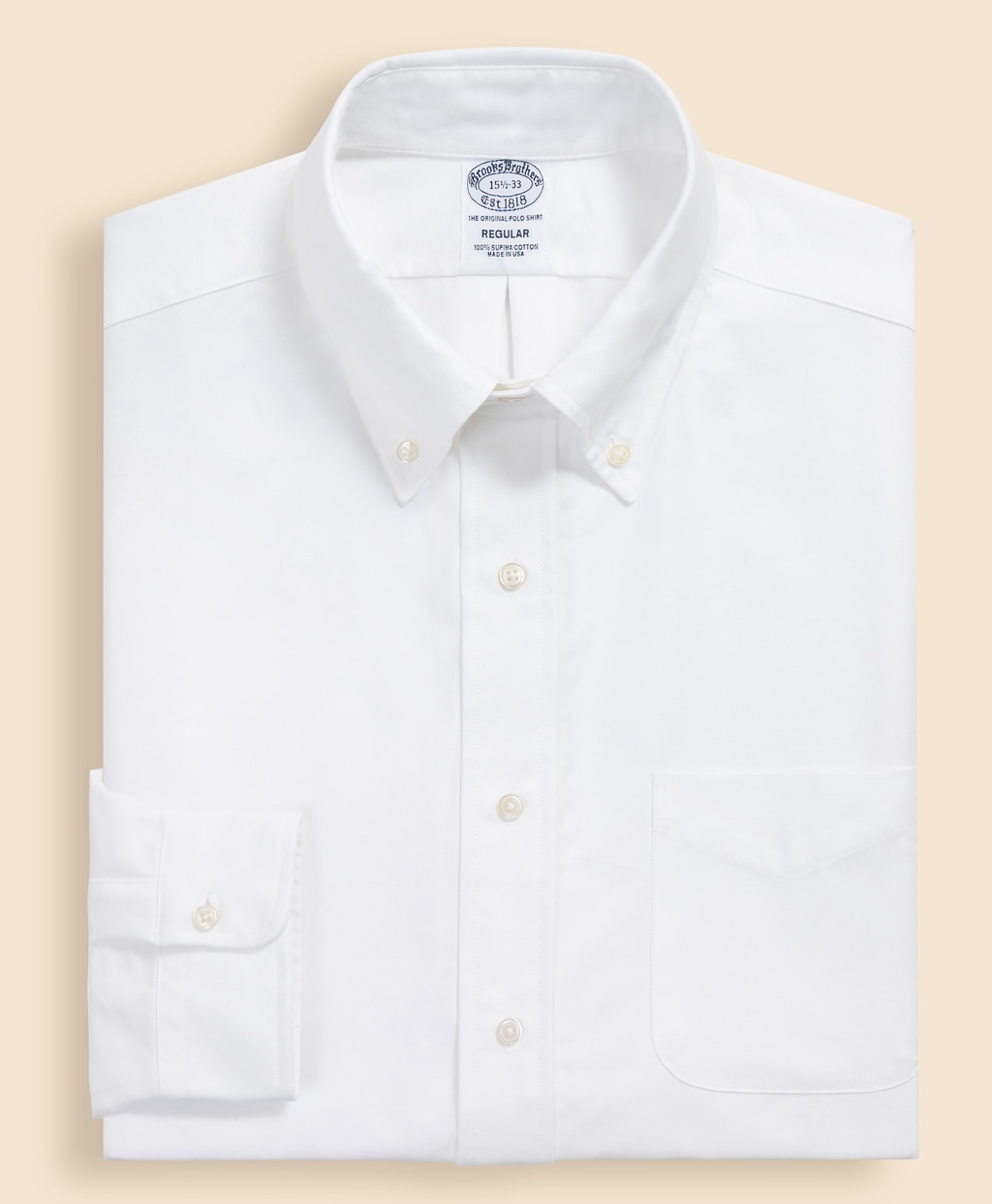 スーピマコットン オックスフォード ドレスシャツ Regular Fit Made in