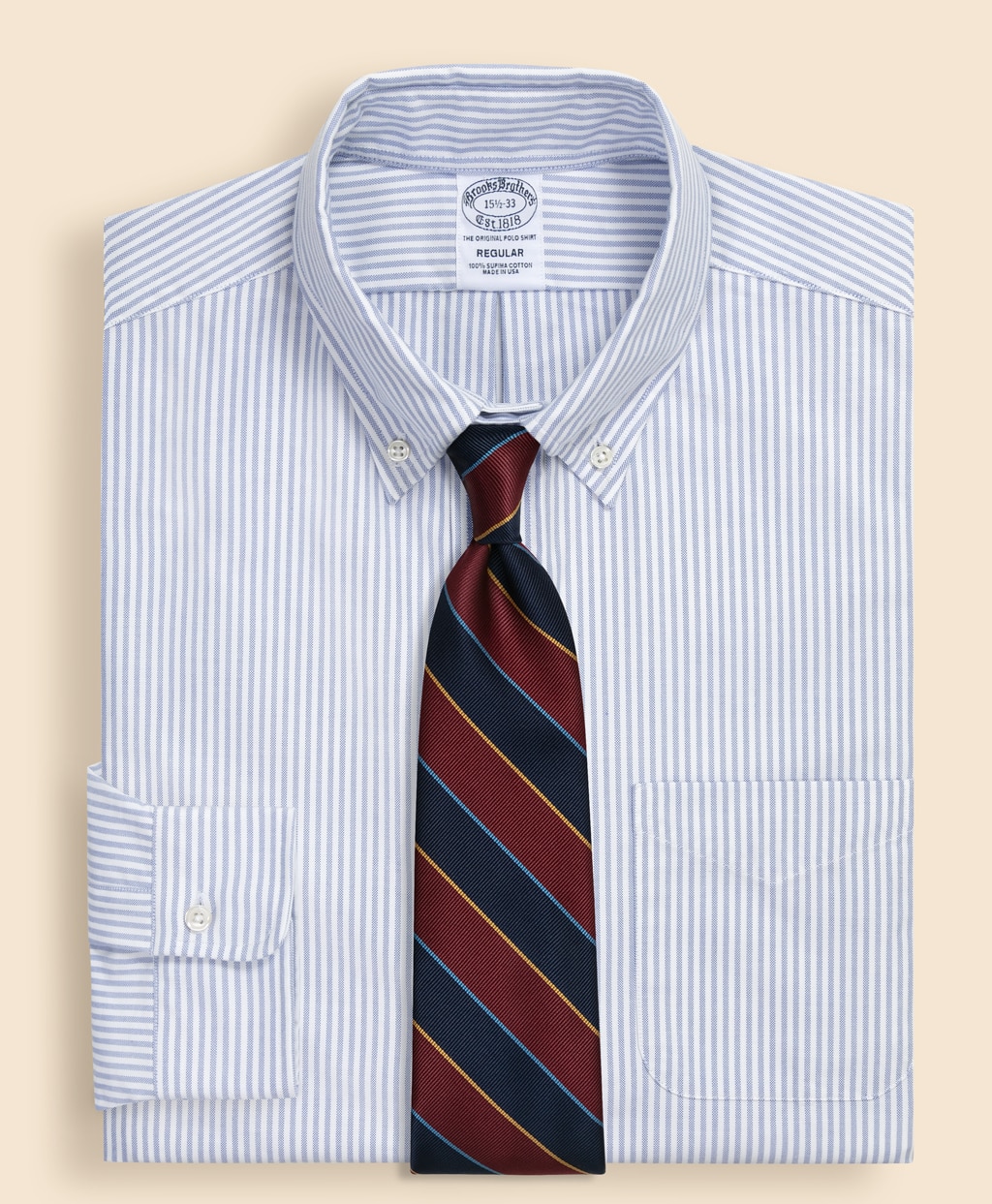 スーピマコットン オックスフォード ドレスシャツ Regular Fit Made in