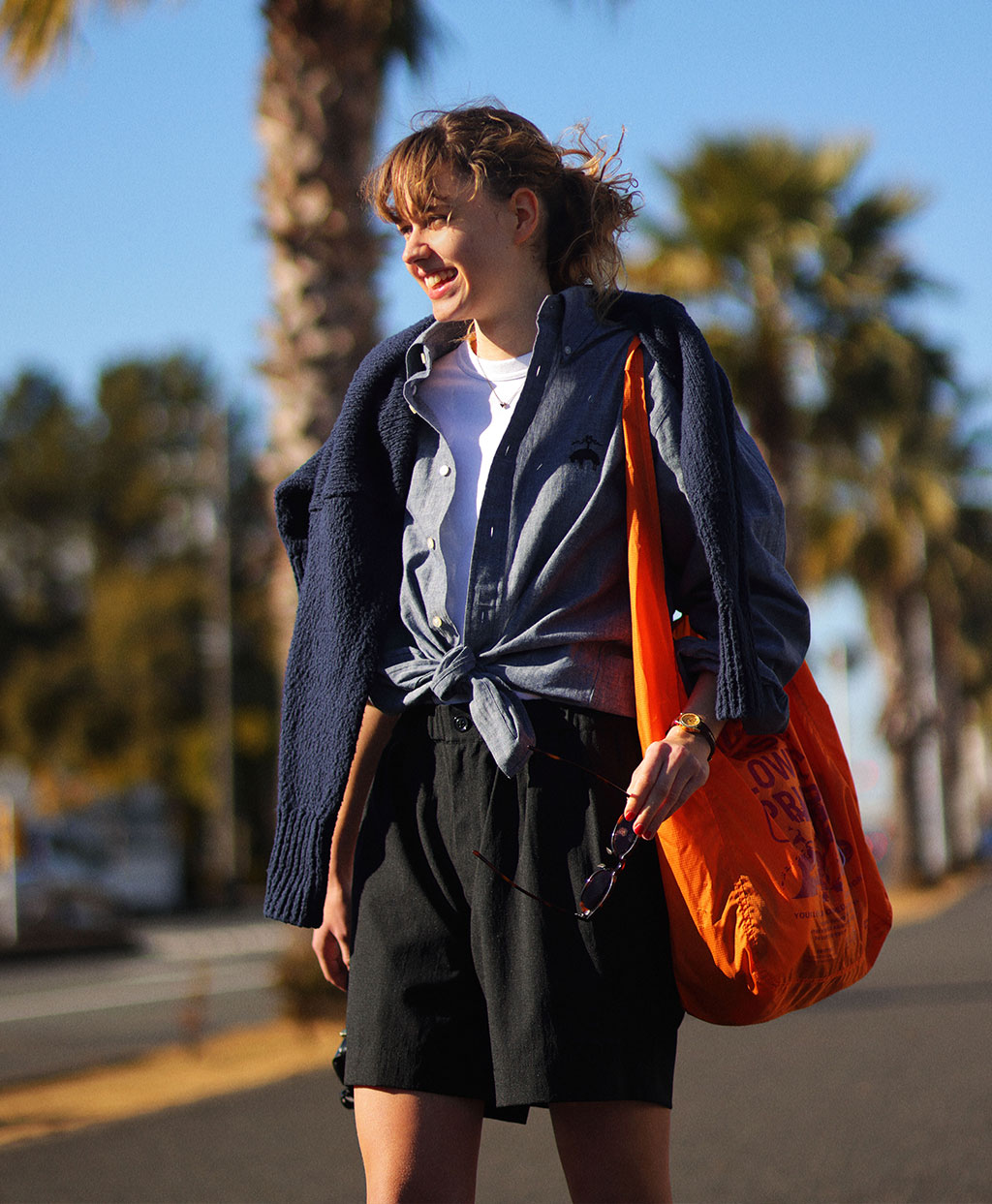 ◇オンラインストア限定◇コットン ビッグGFロゴ シャンブレー