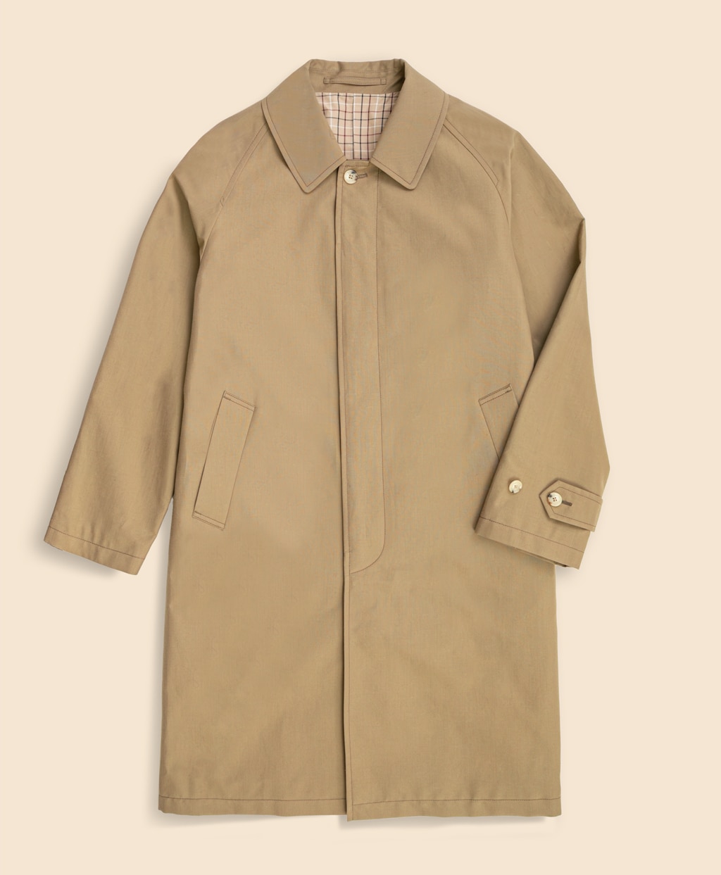 コットン／ウール ポプリン バルカラーコート | Brooks Brothers Japan