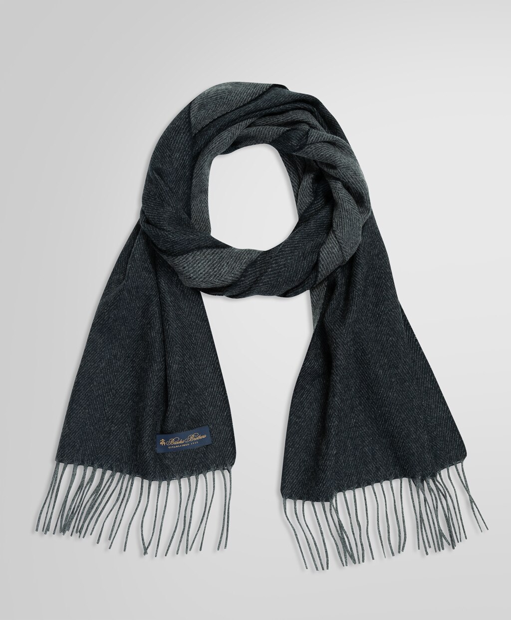 カシミヤ ヘリンボーン マフラー | Brooks Brothers Japan (ブルックス