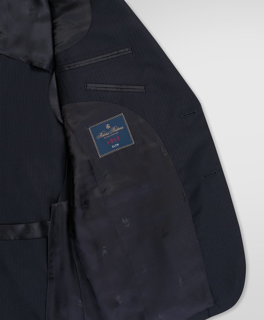 ウール シャドーストライプ シングル2釦スーツ Slim | Brooks