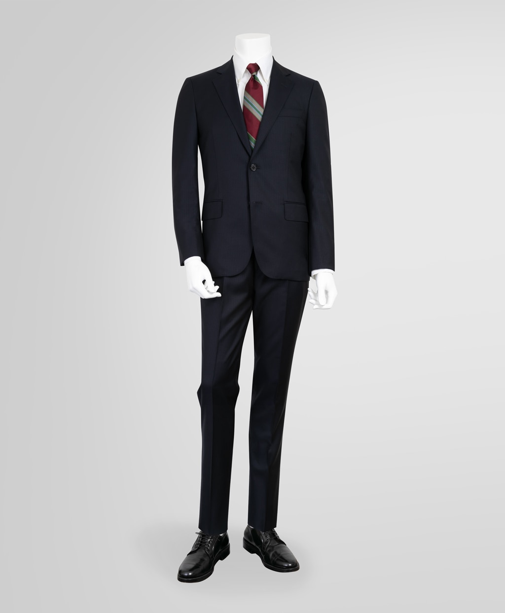 ウール シャドーストライプ シングル2釦スーツ Slim | Brooks