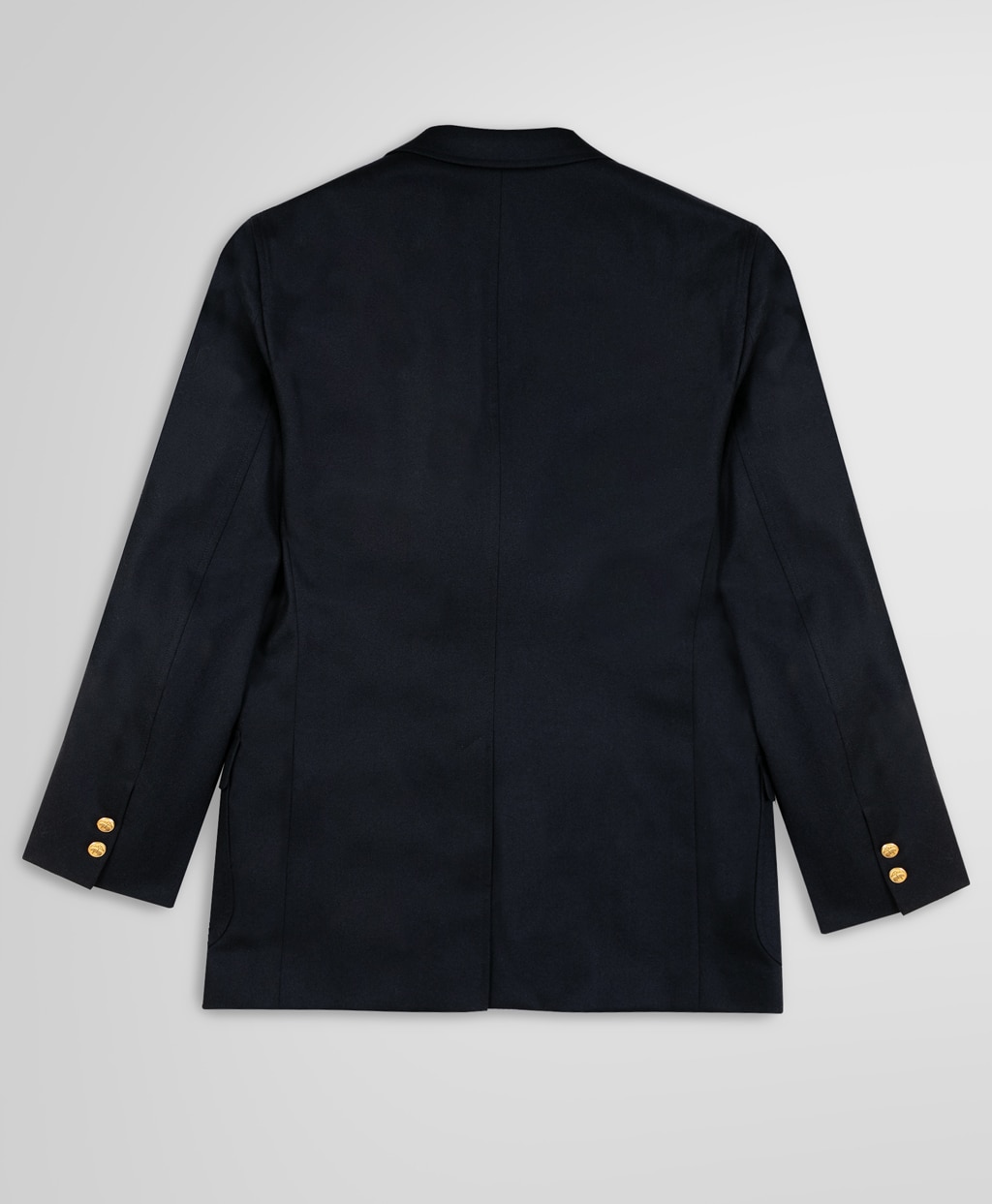 ウール/カシミヤ フランネル 段返り3釦コンフォートサックブレザー