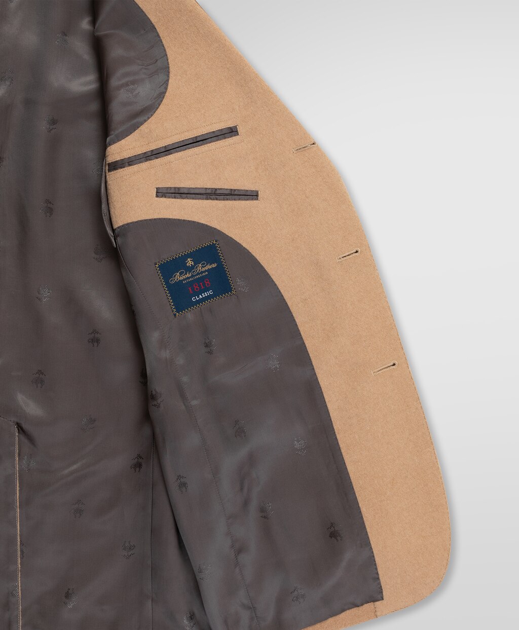 キャメルヘア 段返り3釦サックジャケット Classic | Brooks Brothers