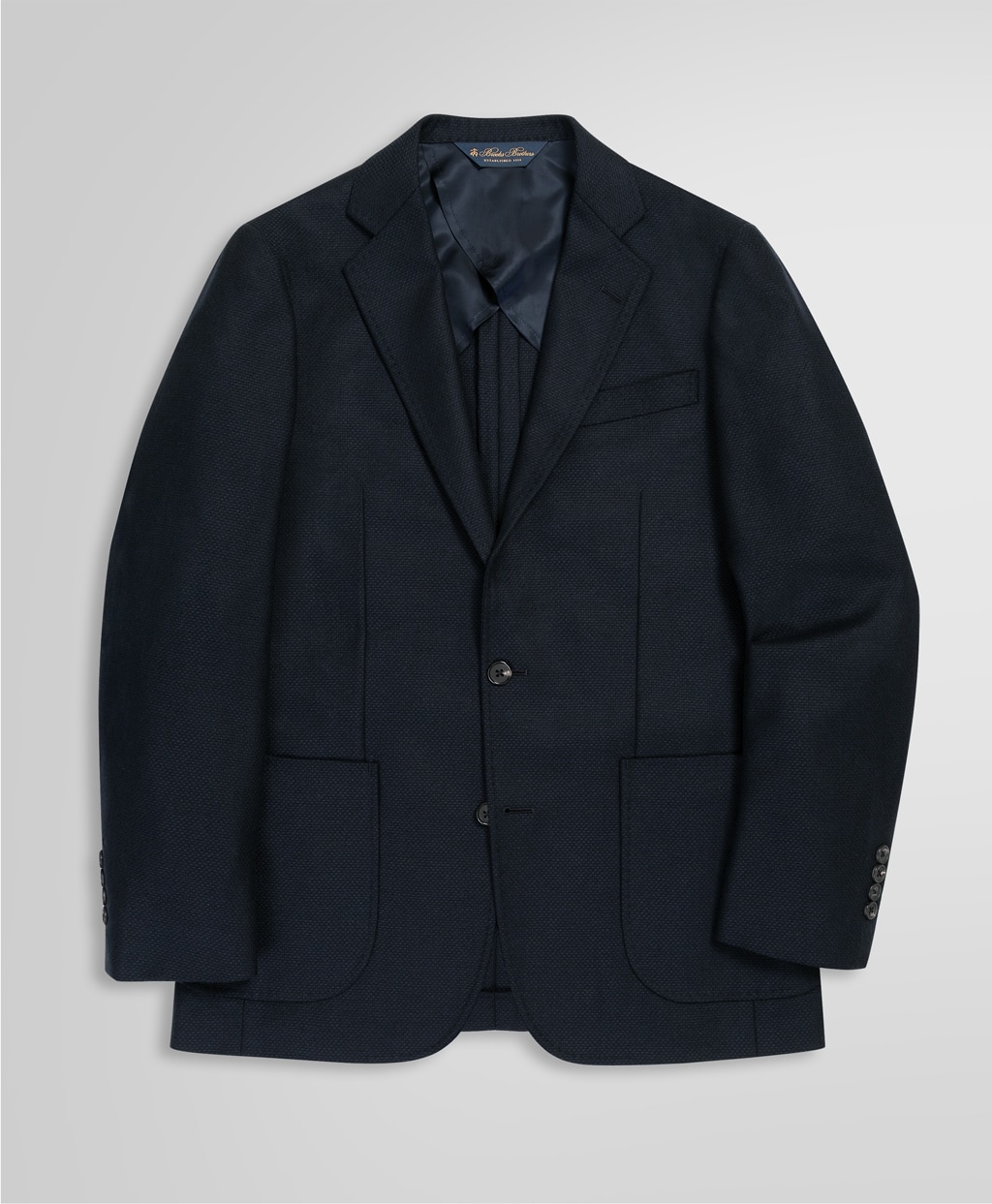 ウール/カシミヤ ホップサック 2釦アンコンジャケット Classic