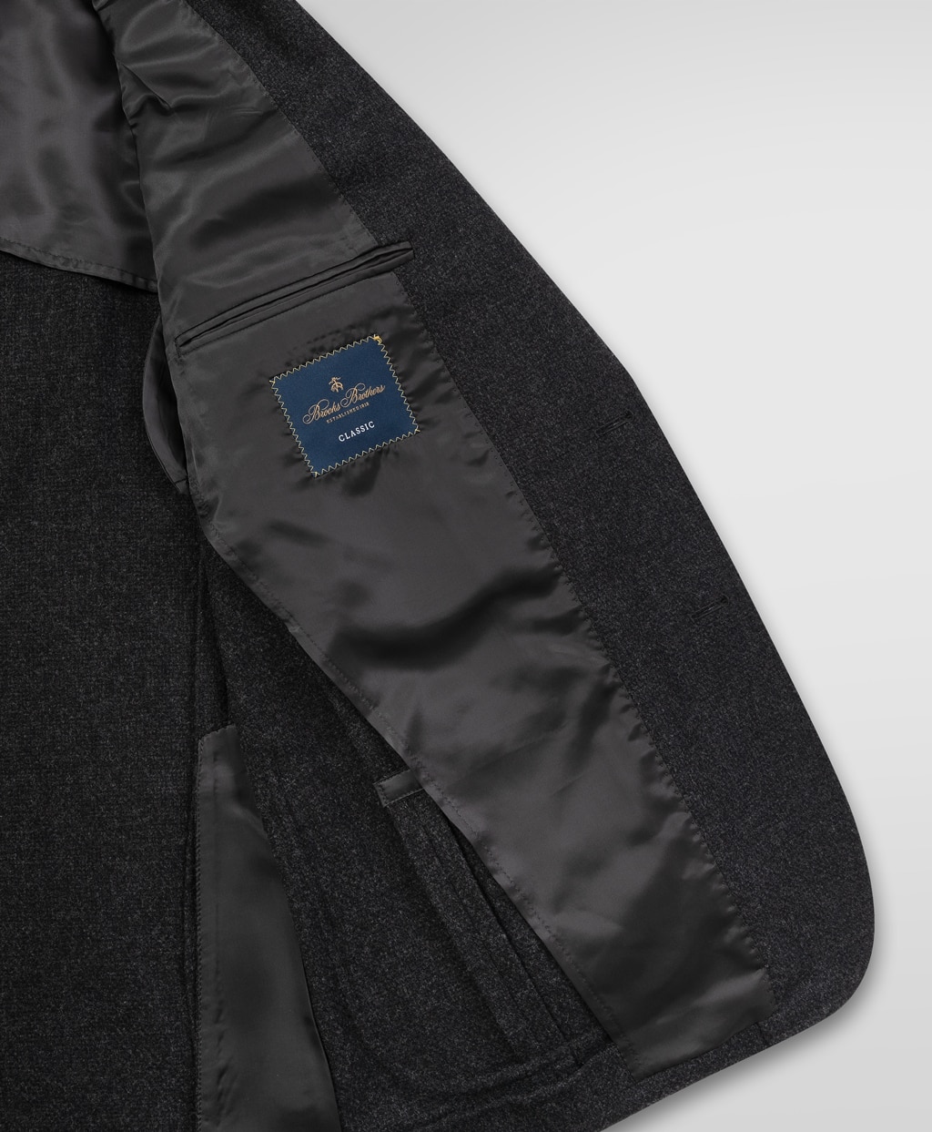 ウール/カシミヤ ホップサック 2釦アンコンジャケット Classic