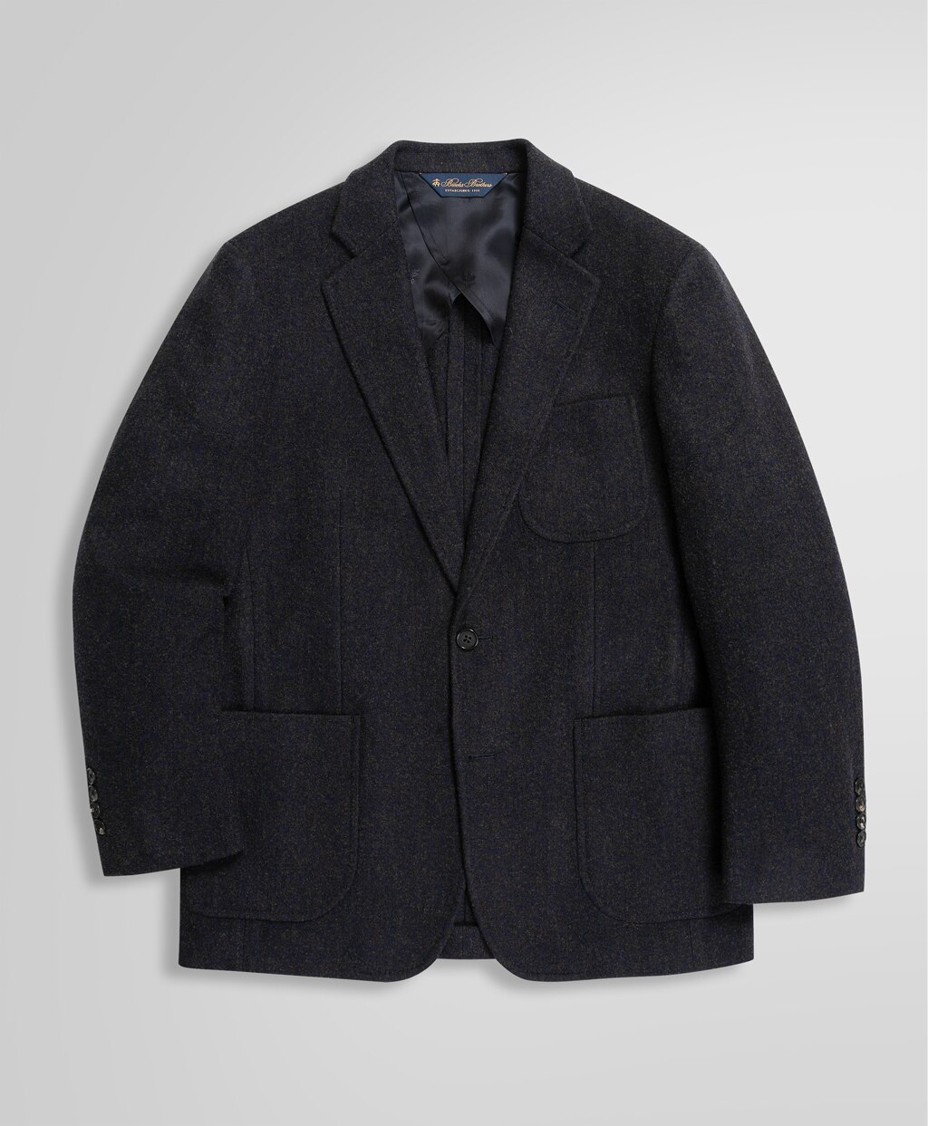 ウール/シルク シングル2釦 アンコンジャケット Classic | Brooks