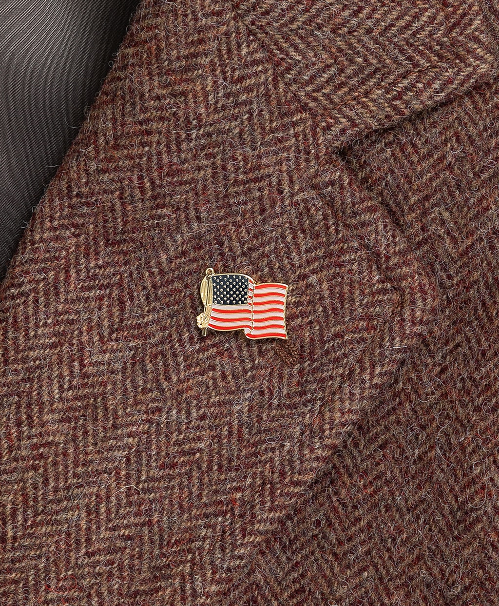 シェットランドウール ヘリンボーン 段返り3釦サックジャケット