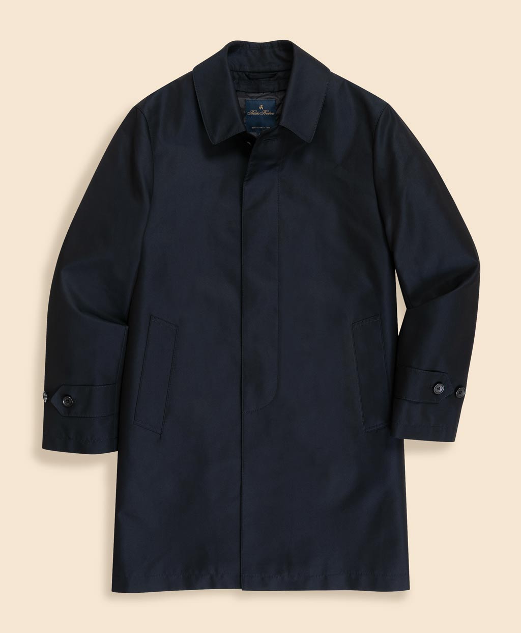 コットン／ポリエステル ギャバジン キルティングライナー カーコート