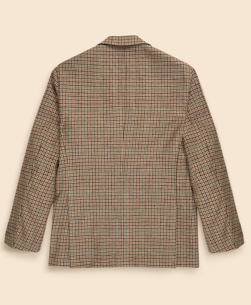 ウールツイード ガンクラブチェック シングル2釦ジャケット Classic