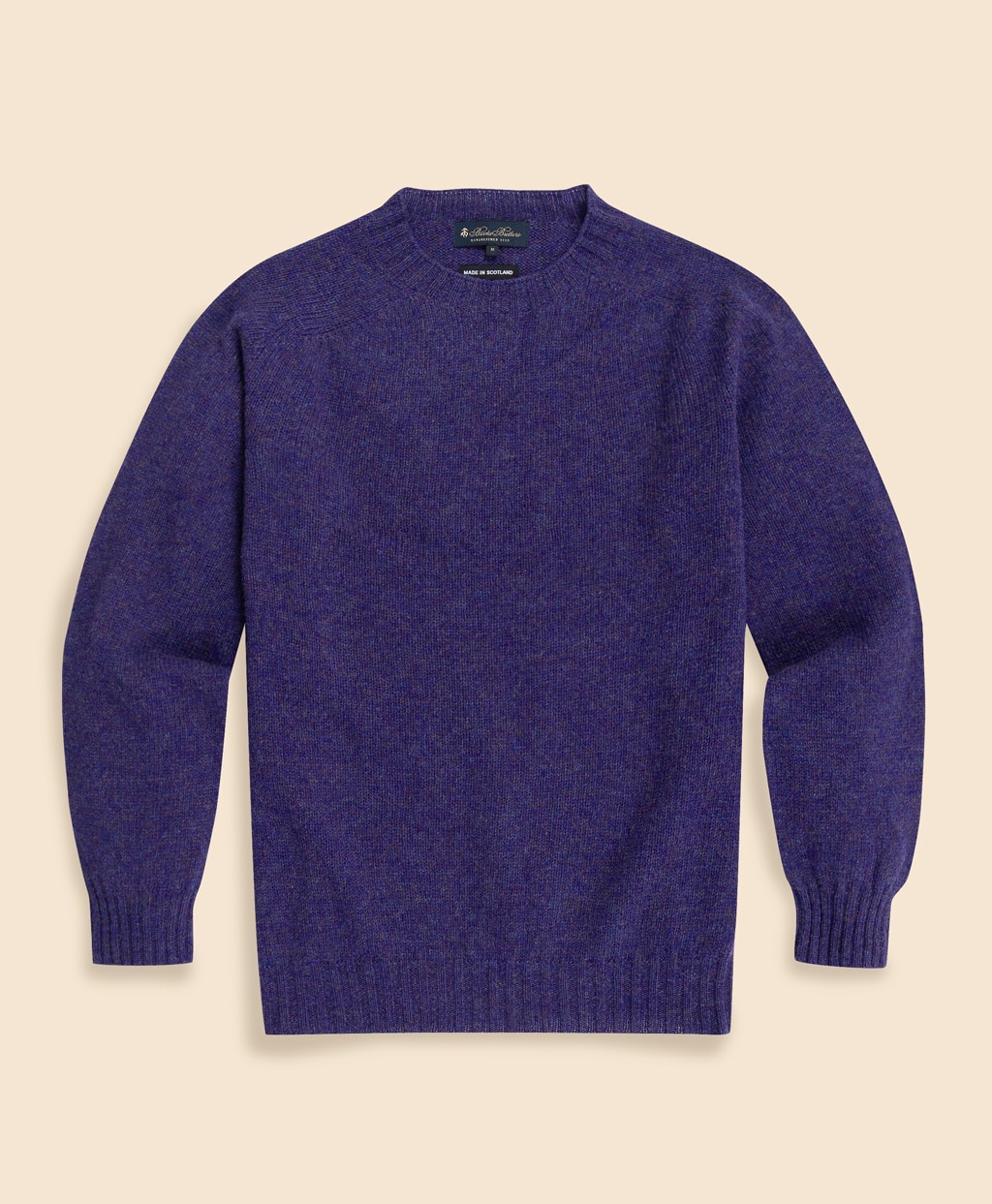 シェットランドウール クルーネックセーター Made in UK | Brooks