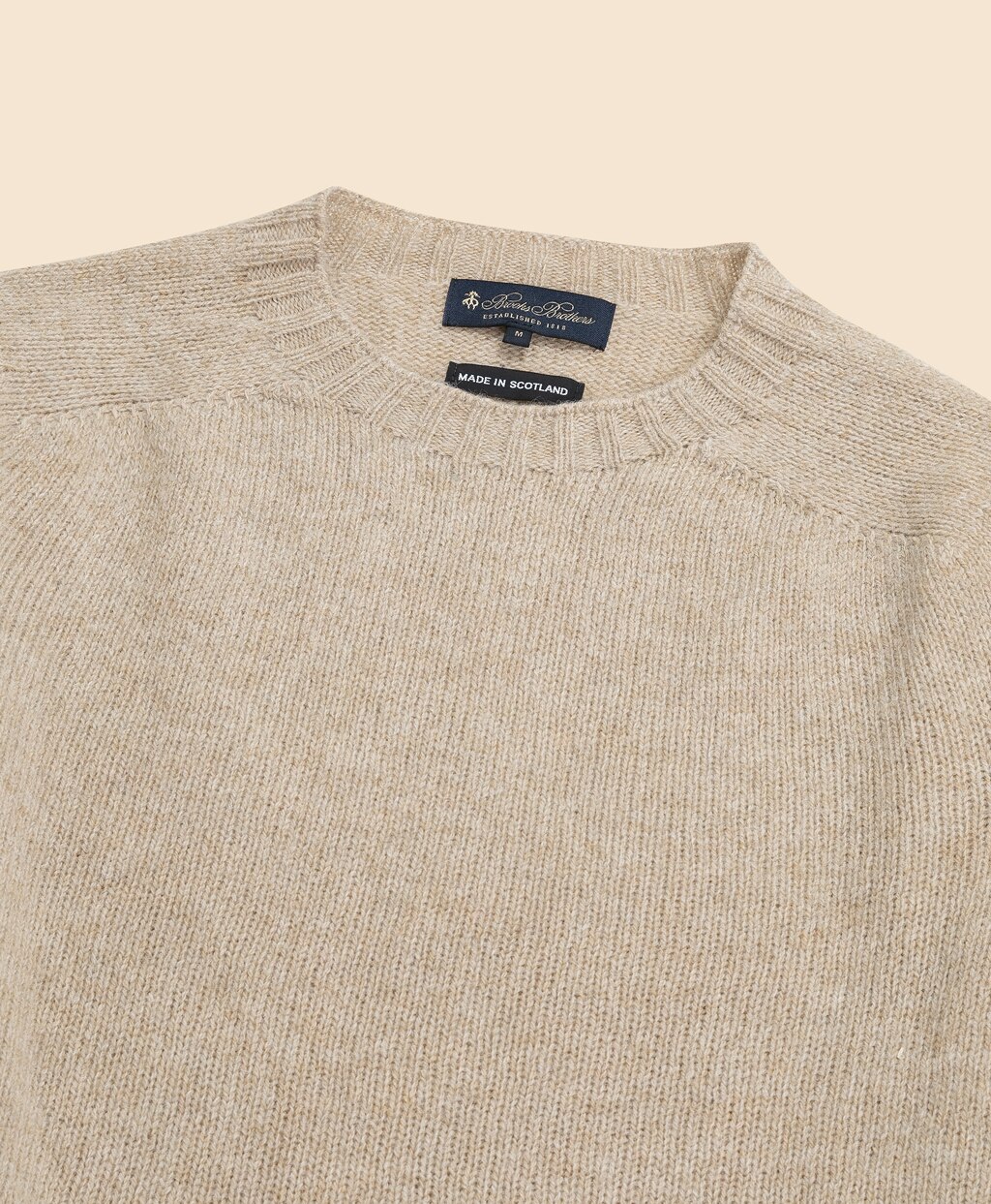 シェットランドウール クルーネックセーター Made in UK | Brooks