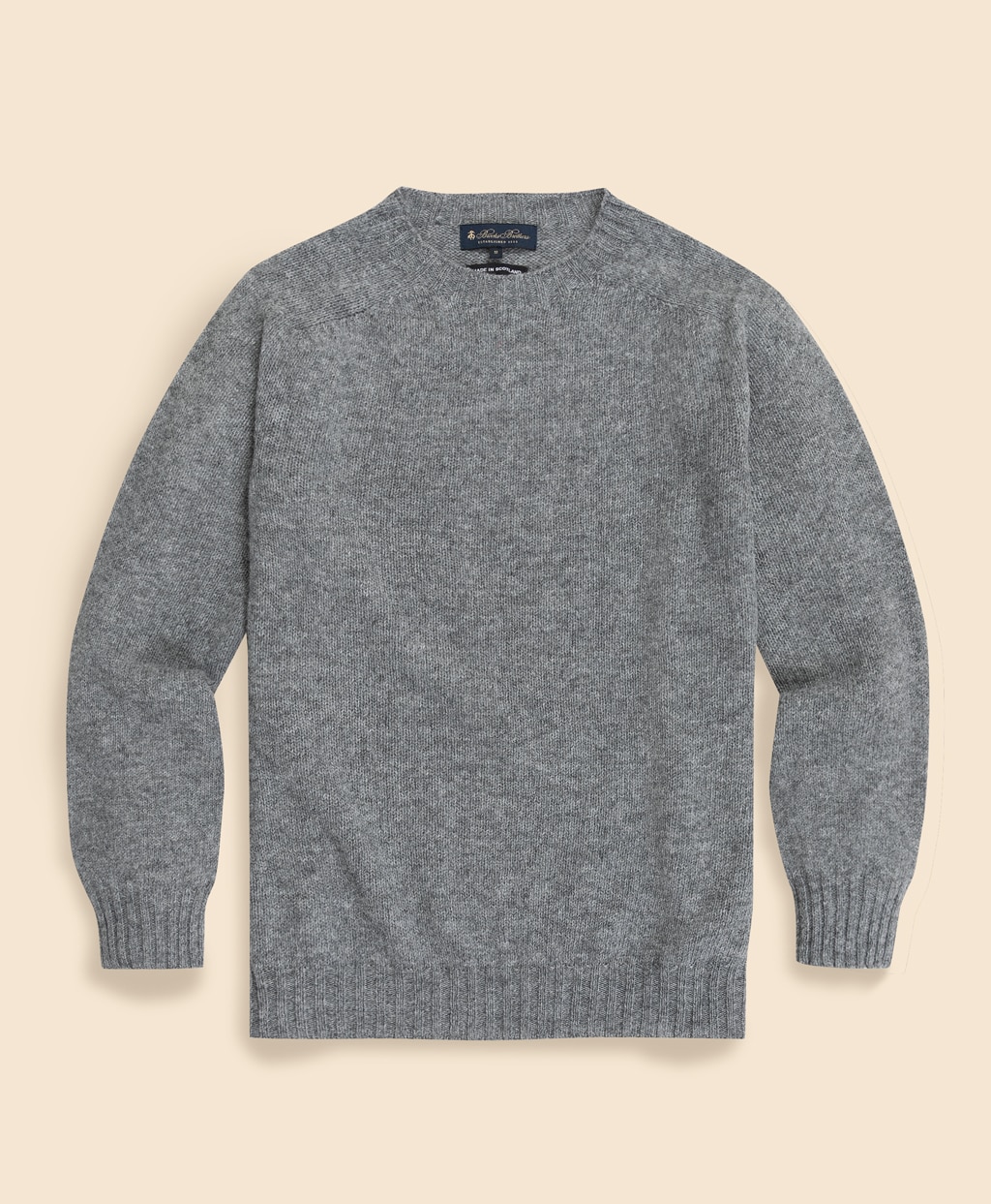 シェットランドウール クルーネックセーター Made in UK | Brooks