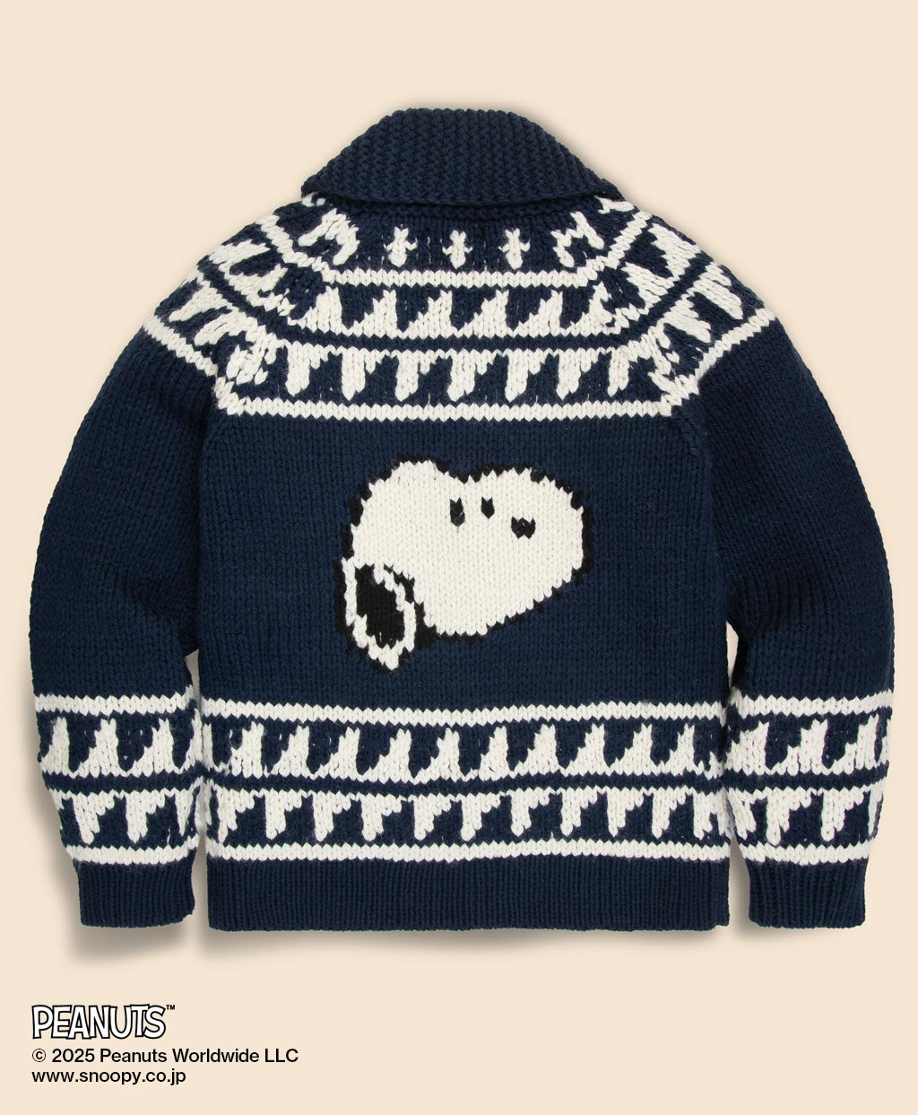 Brooks Brothers × PEANUTS ウール スヌーピー フルジップ カウチン