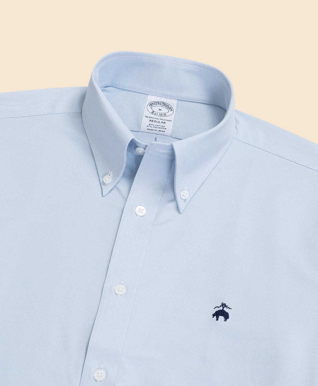 スーピマコットン GFロゴ 46ゲージニット スポーツシャツ Regular Fit