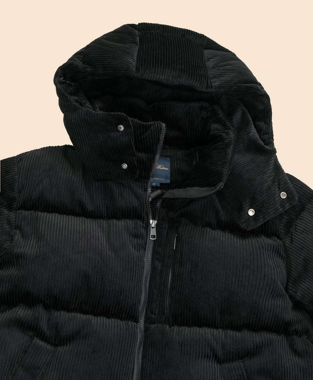 コットン コーデュロイ ショートパッファー ダウンコート | Brooks