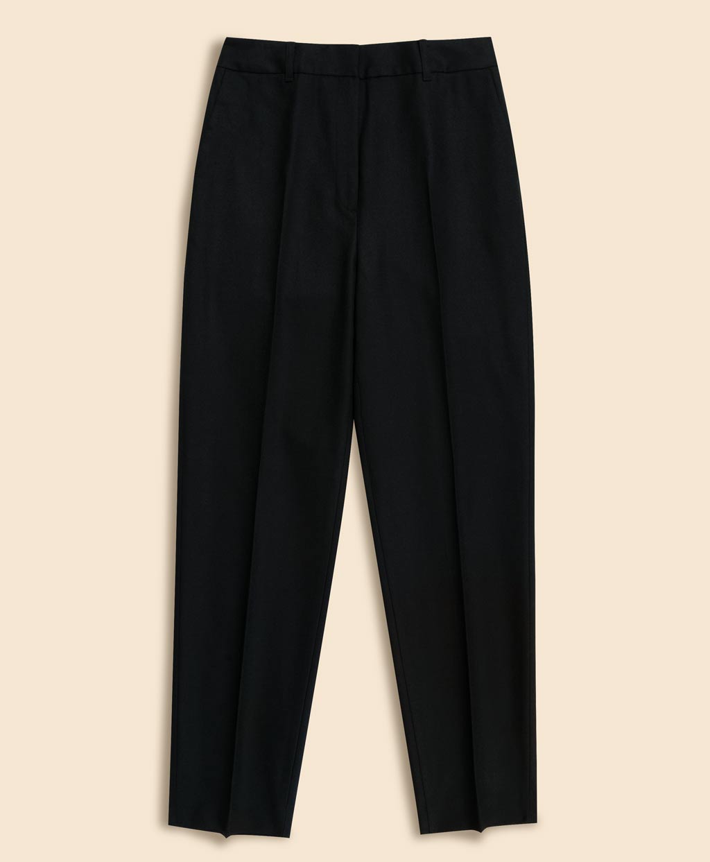 ストレッチウールフランネル クロップド ドレスパンツ | Brooks