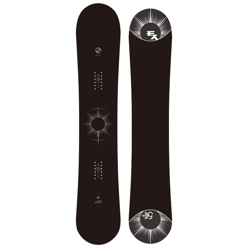 MOSS TOTO BLACKスノーボード、FLUXバインディングセット MOSS TOTO