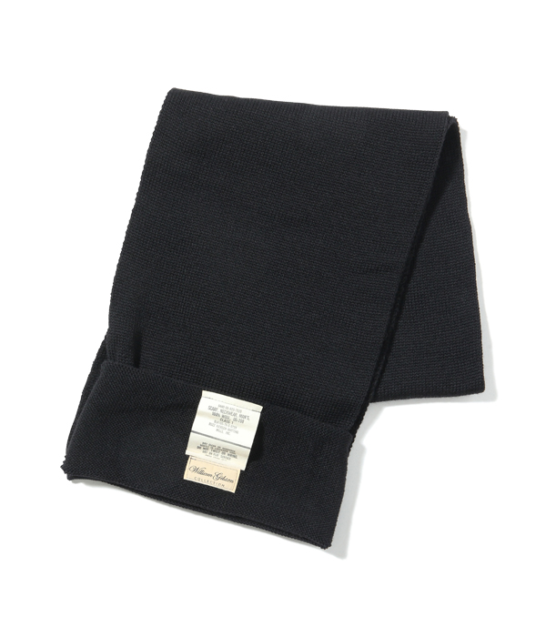 No. BR02645 / BLACK WOOL SCARF, NECKWEAR - BUZZ RICKSON'S