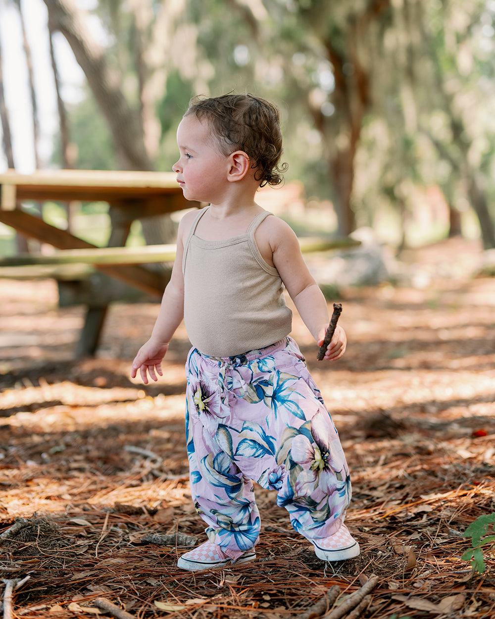 The cutest floral kids harem pants | 100% cotton