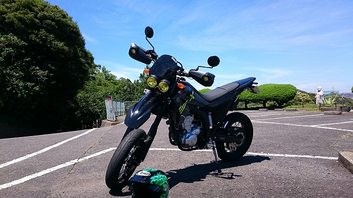 WR250Xのヘッドライトのカスタムのレポート