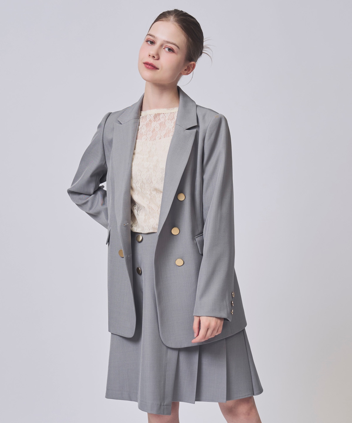 ダブルテーラードジャケット(S ベージュ): SWINGLE｜公式オンライン