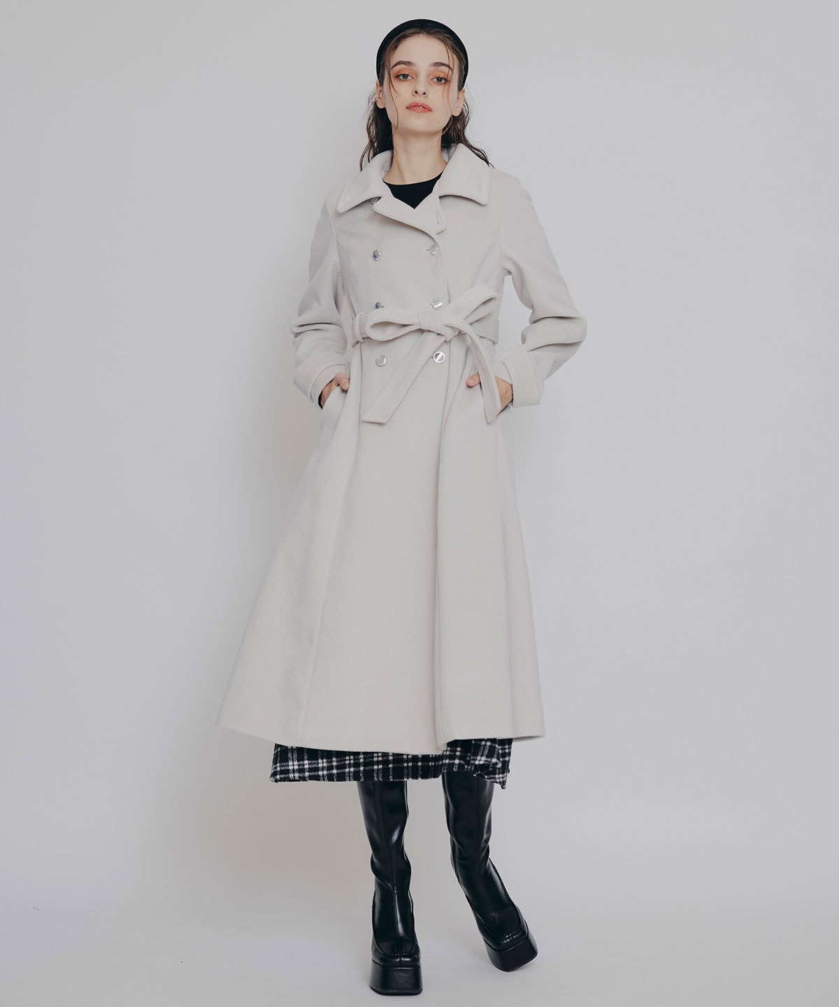 2WAYカラーダブルロングコート(S ベージュ): REDYAZEL｜公式オンライン