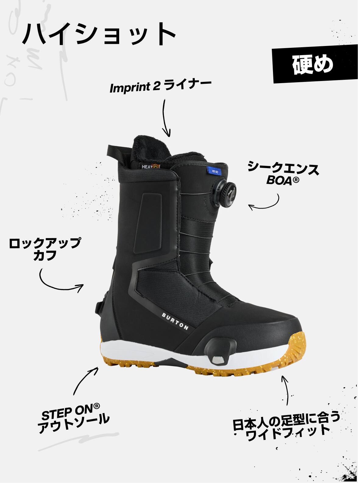 Men's Burton Highshot Step On® Wide Snowboard Boots | Burton.com