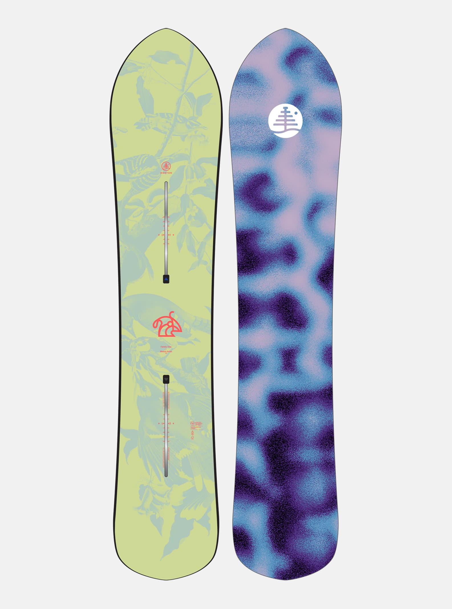 Burton Family Tree Sketch Artist Camber Snowboard | Burton.com