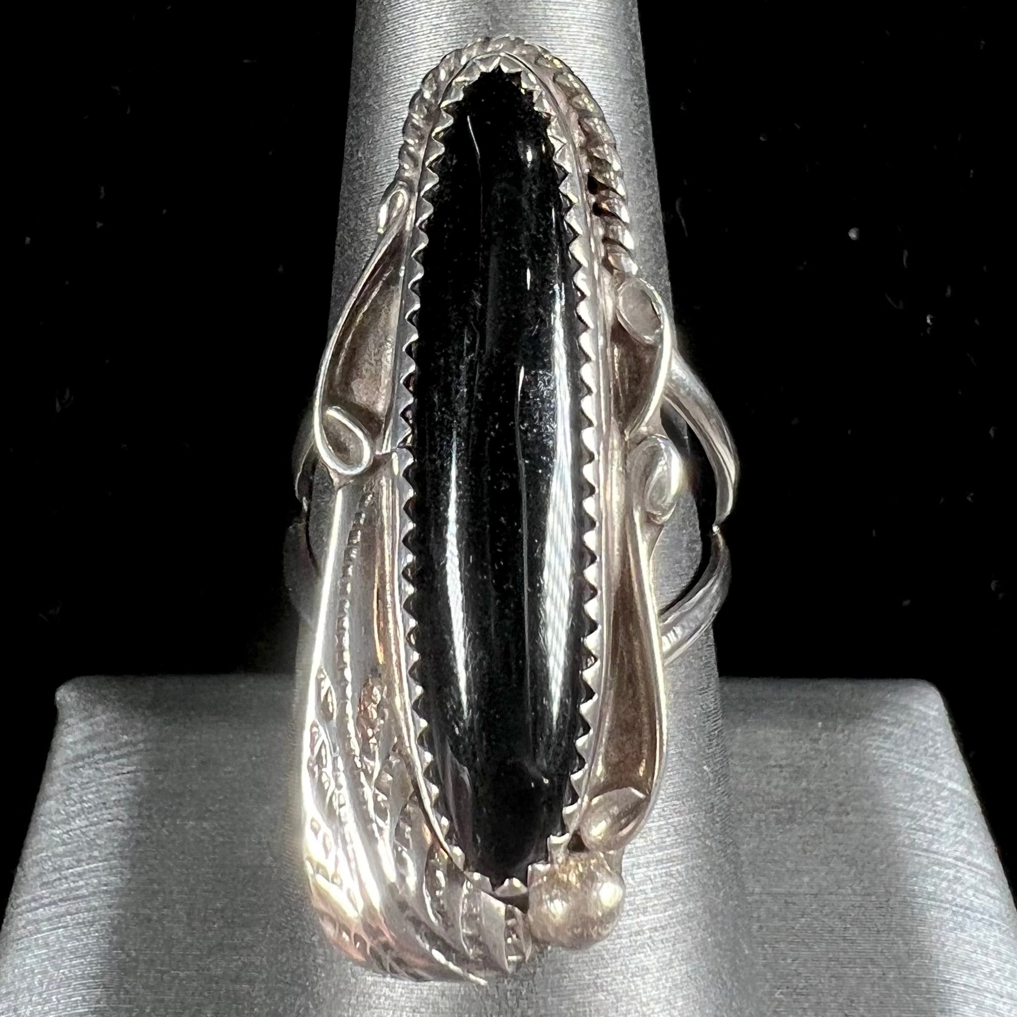 Tom Taylor Navajo Onyx Ring, c.1970's | Burton's – Burton's Gems