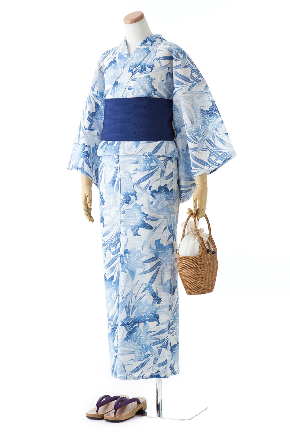 レディスゆかた/百合ぼかし/綿絽 – 撫松庵公式通販サイト