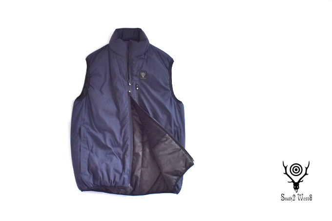 INSULATOR VEST - POLY PEACH SKIN / NAVY | South2 West8（サウスツー